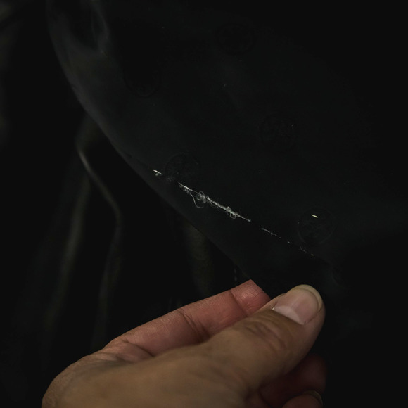 Tory Burch Size 4 Daphne Black Leather Quilted Zip Zipper Sleeve Jacket Coat - Picture 8 of 9